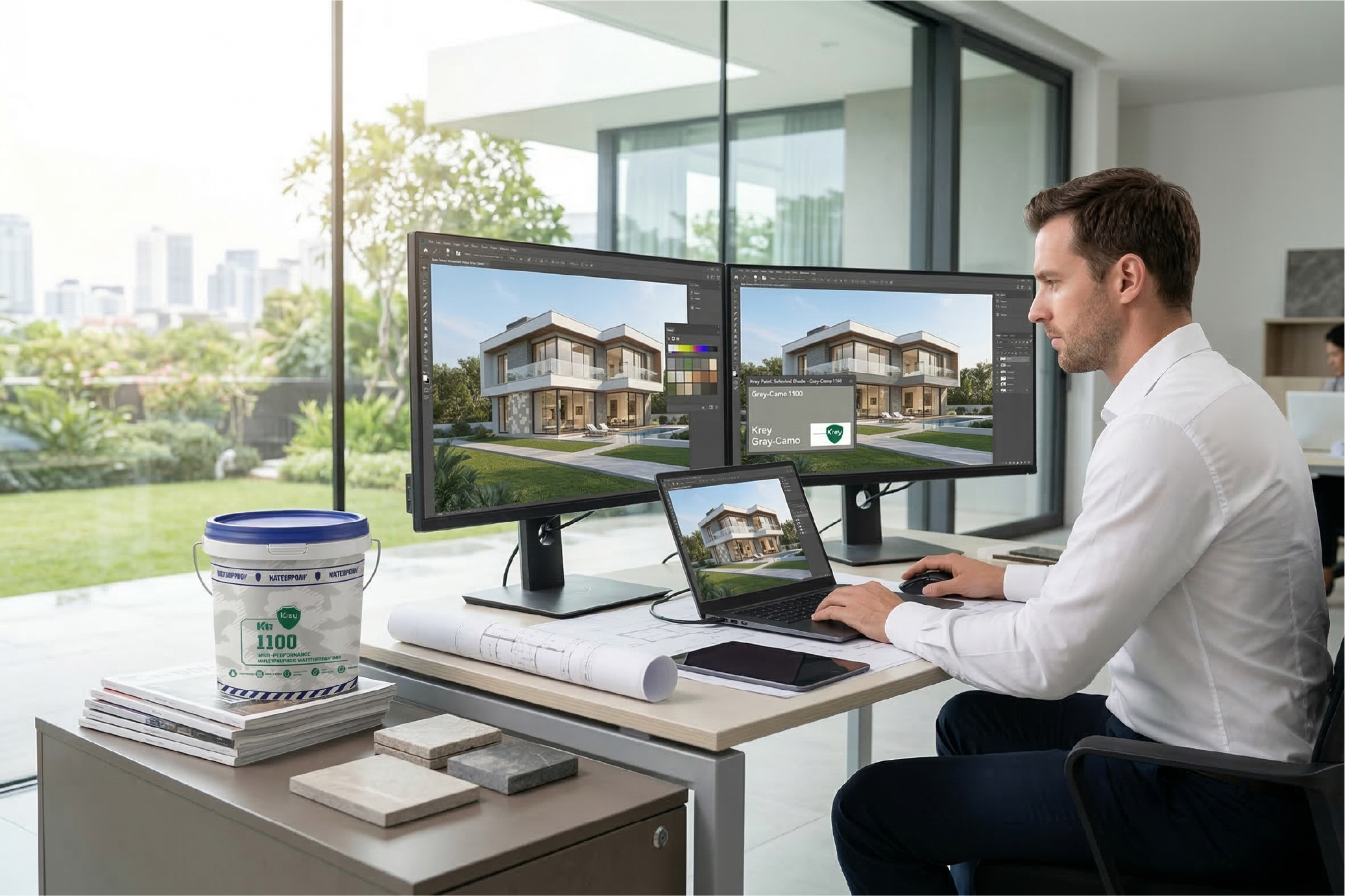 Phối màu không gian